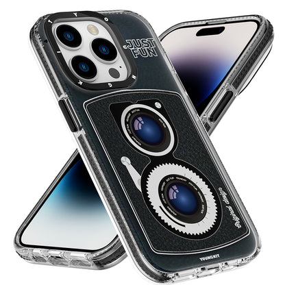 iPhone 14 Pro Kılıf M-safe Şarj Özellikli Lens Figürlü YoungKit Art Film Serisi Kapak