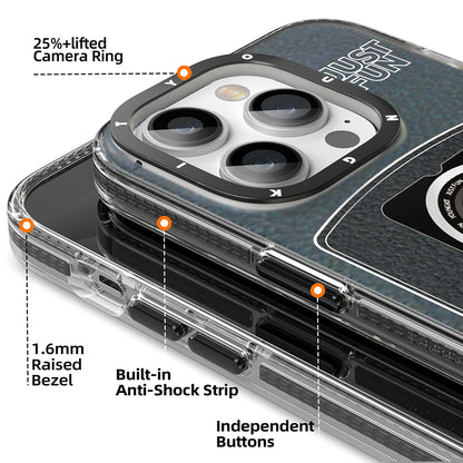 iPhone 14 Pro Kılıf M-safe Şarj Özellikli Lens Figürlü YoungKit Art Film Serisi Kapak