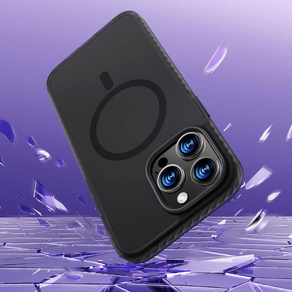 iPhone 14 Pro Kılıf M-safe Şarj Özellikli Mat Arka Yüzey Benks Drop Resistance Kapak