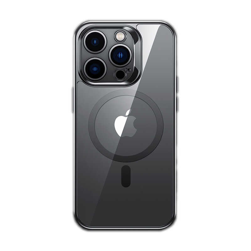 iPhone 14 Pro Kılıf M-safe Şarj Özellikli Premium Cam Arka Yüzey Benks Electroplated Kapak