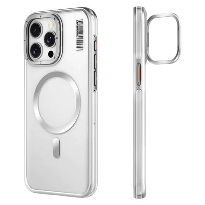 iPhone 14 Pro Kılıf M-safe Şarj Özellikli Sararma Önleyici Youngkit Crystal Grid Kapak