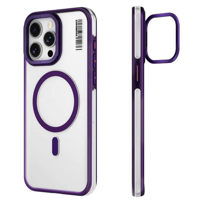 iPhone 14 Pro Kılıf M-safe Şarj Özellikli Sararma Önleyici Youngkit Crystal Grid Kapak