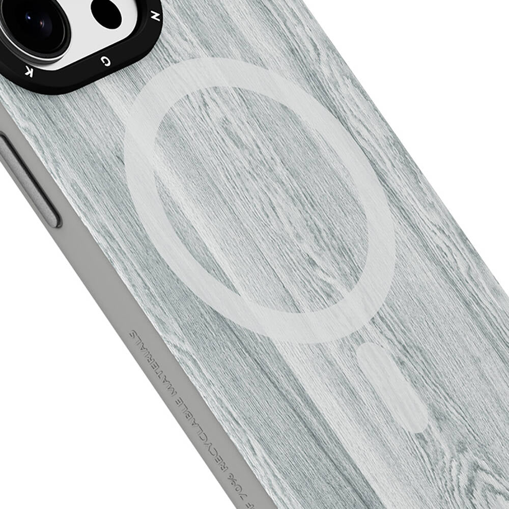 iPhone 14 Pro Kılıf M-safe Şarj Özellikli Sararmaya Dayanıklı Youngkit Wood Forest Serisi Kapak
