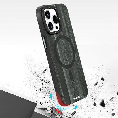 iPhone 14 Pro Kılıf M-safe Şarj Özellikli Sararmaya Dayanıklı Youngkit Wood Forest Serisi Kapak