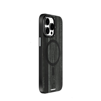 iPhone 14 Pro Kılıf M-safe Şarj Özellikli Sararmaya Dayanıklı Youngkit Wood Forest Serisi Kapak