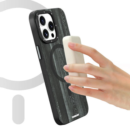 iPhone 14 Pro Kılıf M-safe Şarj Özellikli Sararmaya Dayanıklı Youngkit Wood Forest Serisi Kapak