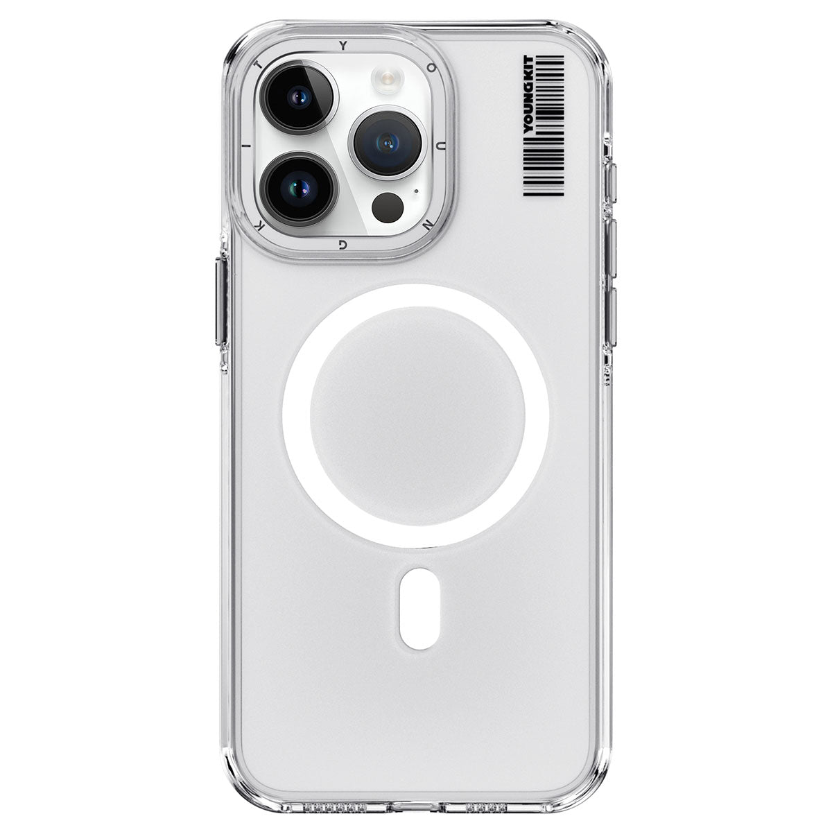 iPhone 14 Pro Kılıf M-safe Şarj Özellikli Şeffaf Youngkit Crystal Shield Serisi Kapak