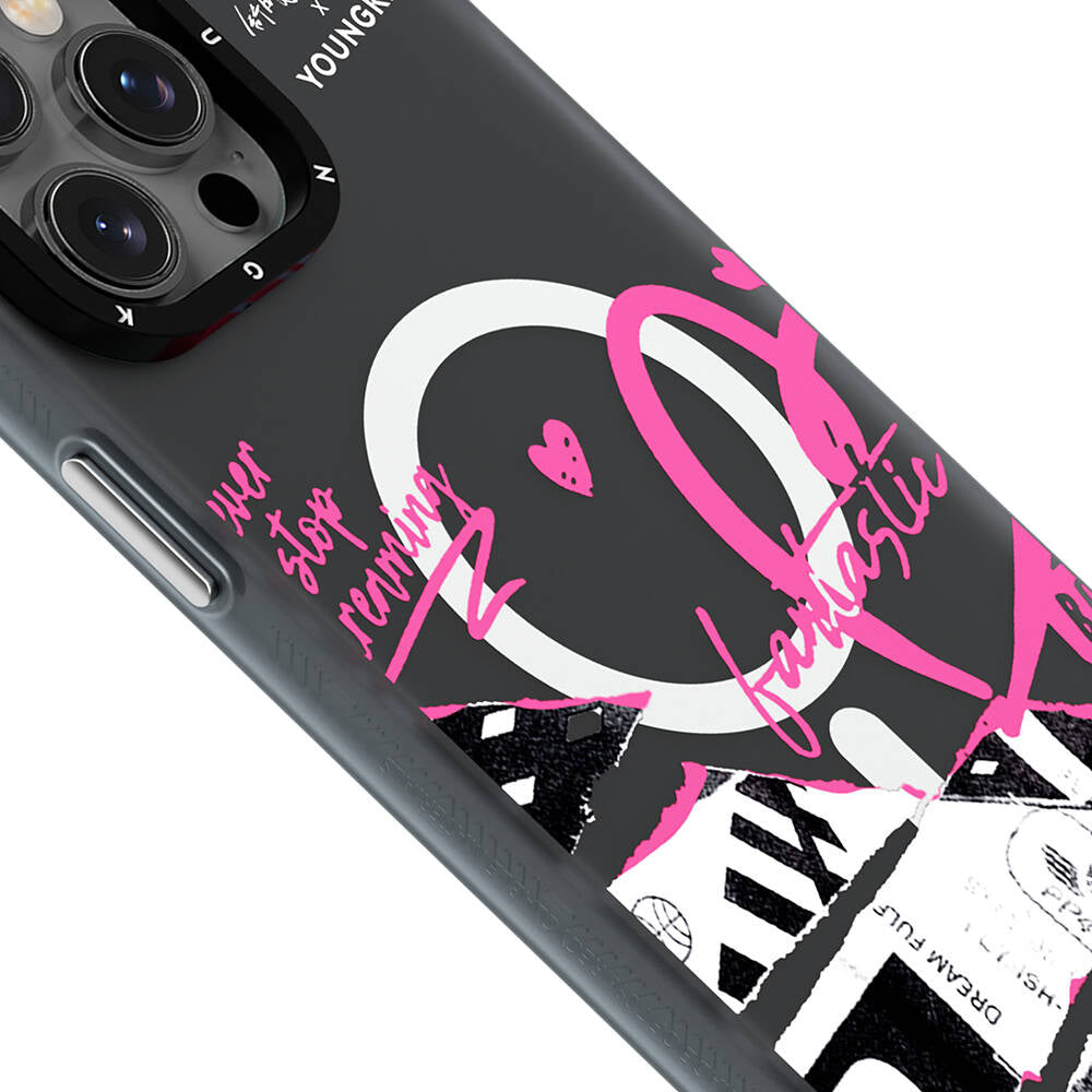iPhone 14 Pro Kılıf M-safe Şarj Özellikli Shu Tasarımlı Youngkit Dreamland Serisi Kapak