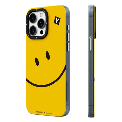 iPhone 14 Pro Kılıf M-safe Şarj Özellikli Sunshine Tasarımlı Youngkit Daily Happy Serisi Kapak