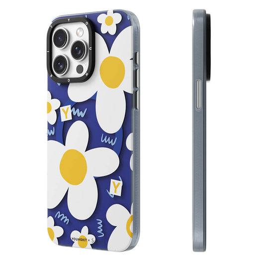iPhone 14 Pro Kılıf M-safe Şarj Özellikli Sunshine Tasarımlı Youngkit Spring Breeze Serisi Kapak