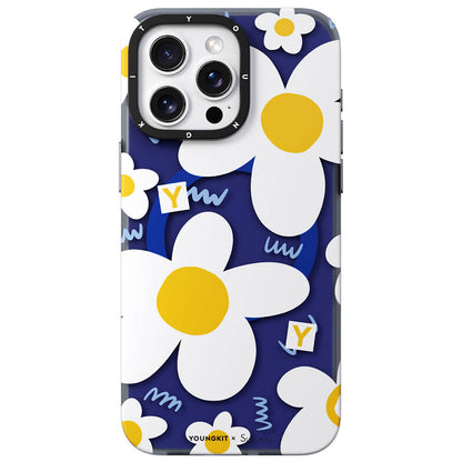 iPhone 14 Pro Kılıf M-safe Şarj Özellikli Sunshine Tasarımlı Youngkit Spring Breeze Serisi Kapak