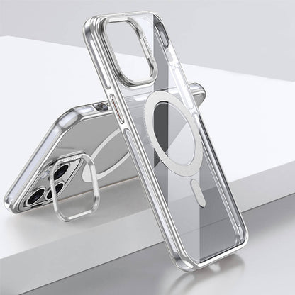 iPhone 14 Pro Kılıf M-safe Şarj Özellikli Wlons Standlı Efsane Kapak