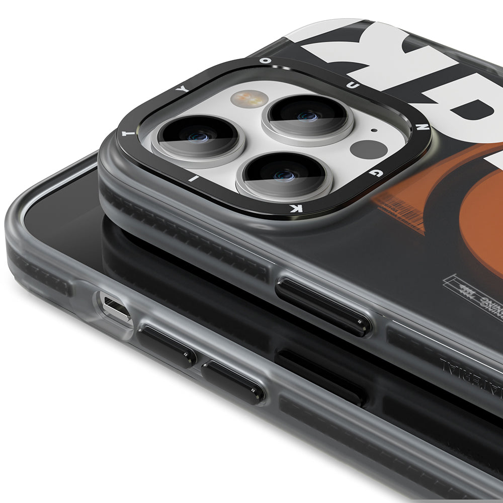 iPhone 14 Pro Kılıf M-safe Şarj Özellikli Youngkit Binfen Serisi Yazı Temalı Kapak