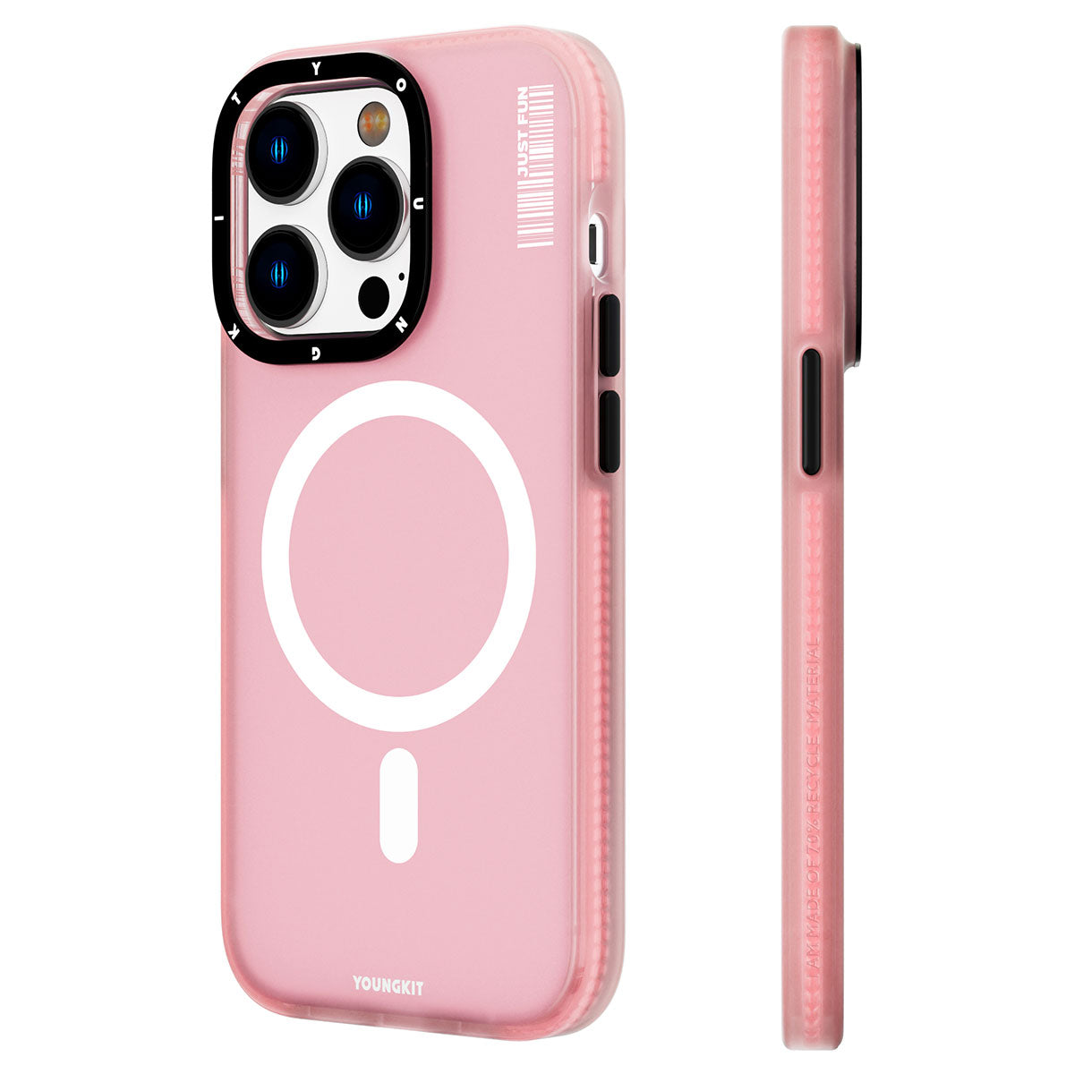 iPhone 14 Pro Kılıf M-safe Şarj Özellikli Youngkit Colored Sand Serisi Kapak