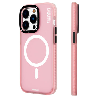 iPhone 14 Pro Kılıf M-safe Şarj Özellikli Youngkit Colored Sand Serisi Kapak