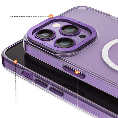 iPhone 14 Pro Kılıf M-safe Şarj Özellikli Youngkit Coloured Glaze Serisi Kapak