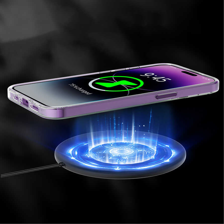 iPhone 14 Pro Kılıf M-safe Şarj Özellikli Youngkit Coloured Glaze Serisi Kapak
