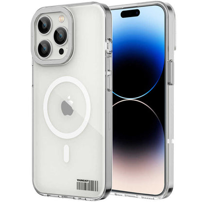 iPhone 14 Pro Kılıf M-safe Şarj Özellikli Youngkit Coloured Glaze Serisi Kapak