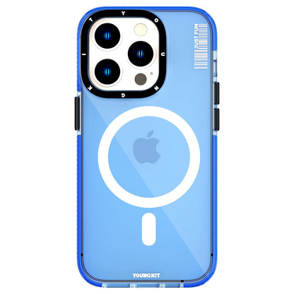 iPhone 14 Pro Kılıf M-safe Şarj Özellikli YoungKit Crystal Color Serisi Kapak
