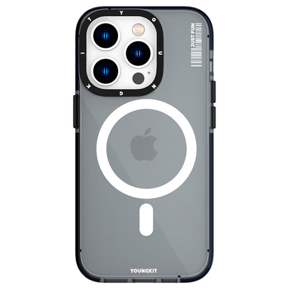 iPhone 14 Pro Kılıf M-safe Şarj Özellikli YoungKit Crystal Color Serisi Kapak