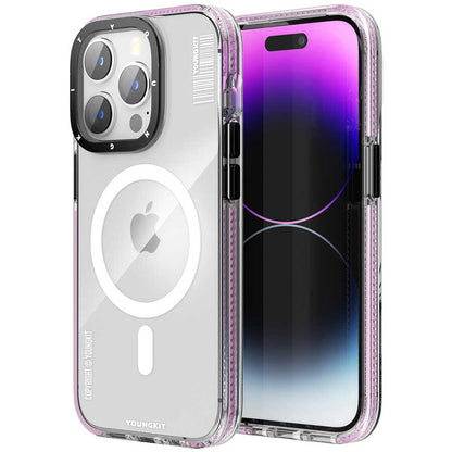 iPhone 14 Pro Kılıf M-safe Şarj Özellikli YoungKit Exquisite Serisi Kapak