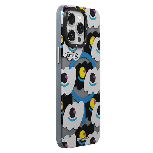 iPhone 14 Pro Kılıf M-safe Şarj Özellikli Youngkit Happy View Serisi Kapak