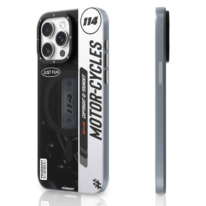 iPhone 14 Pro Kılıf M-safe Şarj Özellikli Youngkit Motorcycle Legend Serisi Kapak