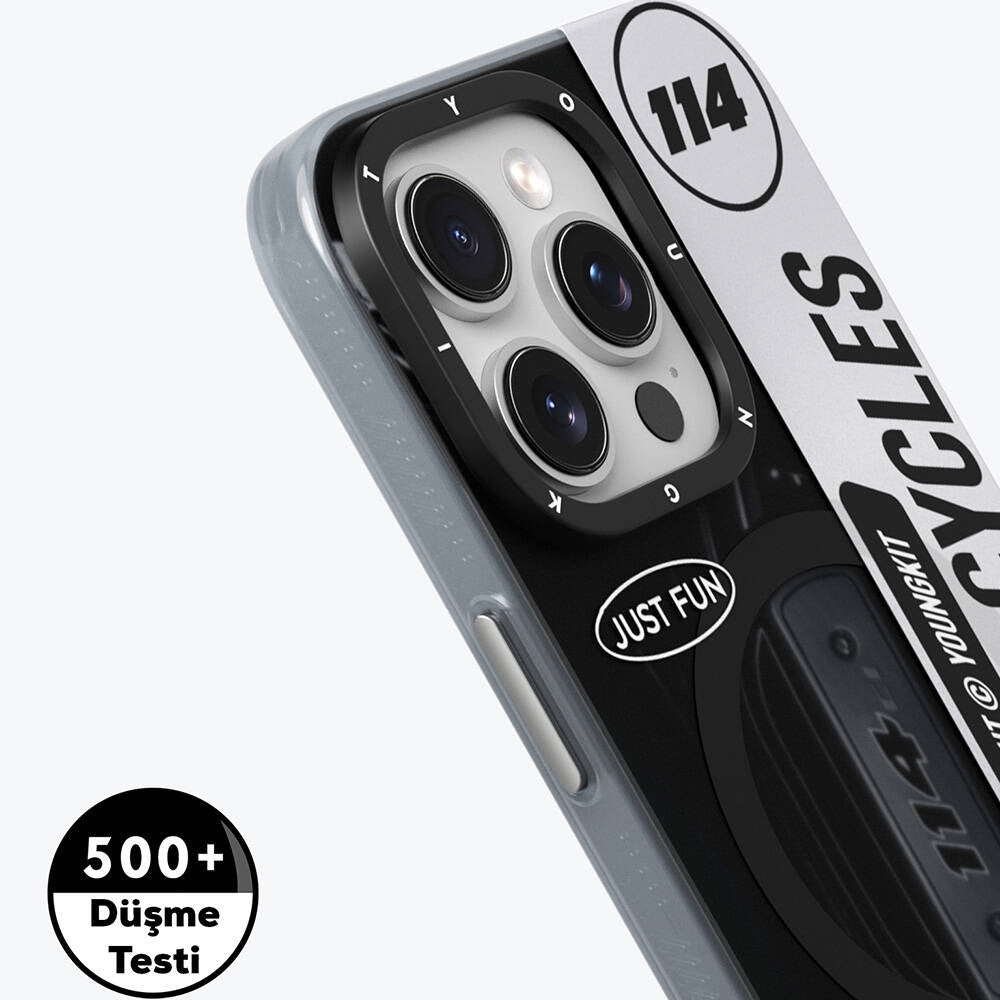 iPhone 14 Pro Kılıf M-safe Şarj Özellikli Youngkit Motorcycle Legend Serisi Kapak