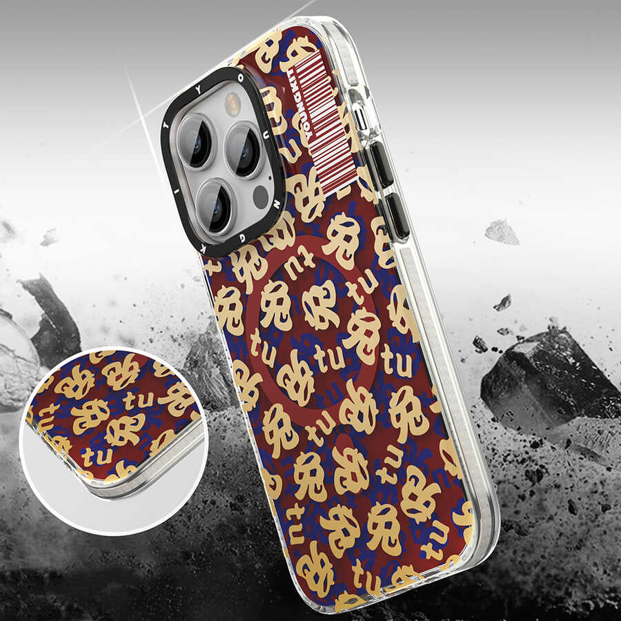 iPhone 14 Pro Kılıf M-safe Şarj Özellikli Youngkit Play Rabbit Serisi Kapak