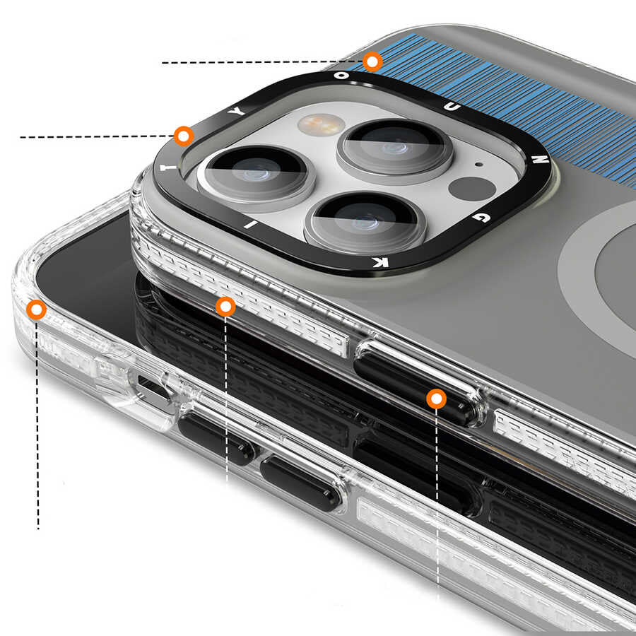 iPhone 14 Pro Kılıf M-safe Şarj Özellikli Youngkit Pure Serisi Kapak