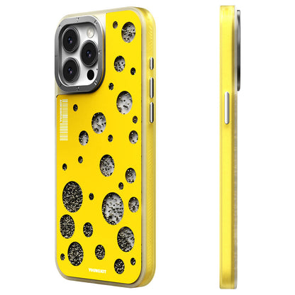 iPhone 14 Pro Kılıf M-safe Şarj Özellikli Youngkit Quicksand Beads Serisi Kapak