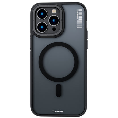 iPhone 14 Pro Kılıf M-safe Şarj Özellikli Youngkit Rock Sand Serisi Kapak