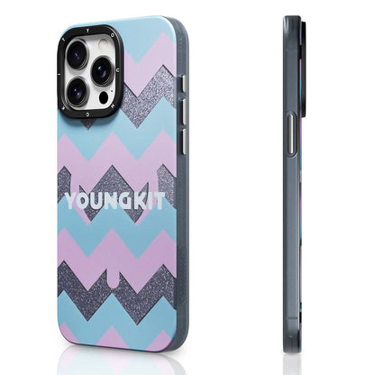 iPhone 14 Pro Kılıf M-safe Şarj Özellikli Youngkit Star Dazzle Serisi Kapak