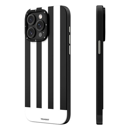 iPhone 14 Pro Kılıf M-safe Şarj Özellikli Youngkit Striped Piano Keys Serisi Kapak