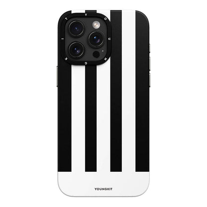 iPhone 14 Pro Kılıf M-safe Şarj Özellikli Youngkit Striped Piano Keys Serisi Kapak