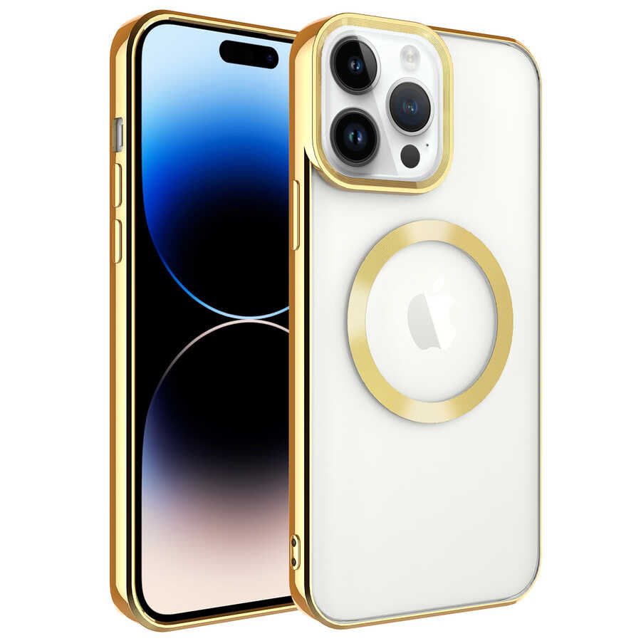 Apple iPhone 14 Pro Kılıf M-safe Wireless Şarj Özellikli Zore Setro Silikon