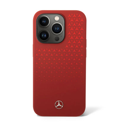 iPhone 14 Pro Kılıf Mercedes Benz Dikey Gradient Yıldızlı Silikon Kapak
