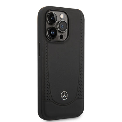 iPhone 14 Pro Kılıf Mercedes Benz M-safe Şarj Özellikli Urban Deri Kapak