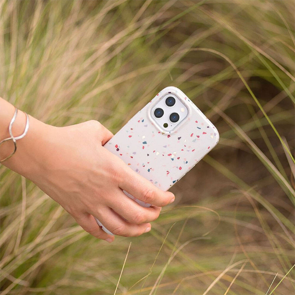 iPhone 14 Pro Kılıf Mozaik Desenli Coehl Terrazzo Kapak