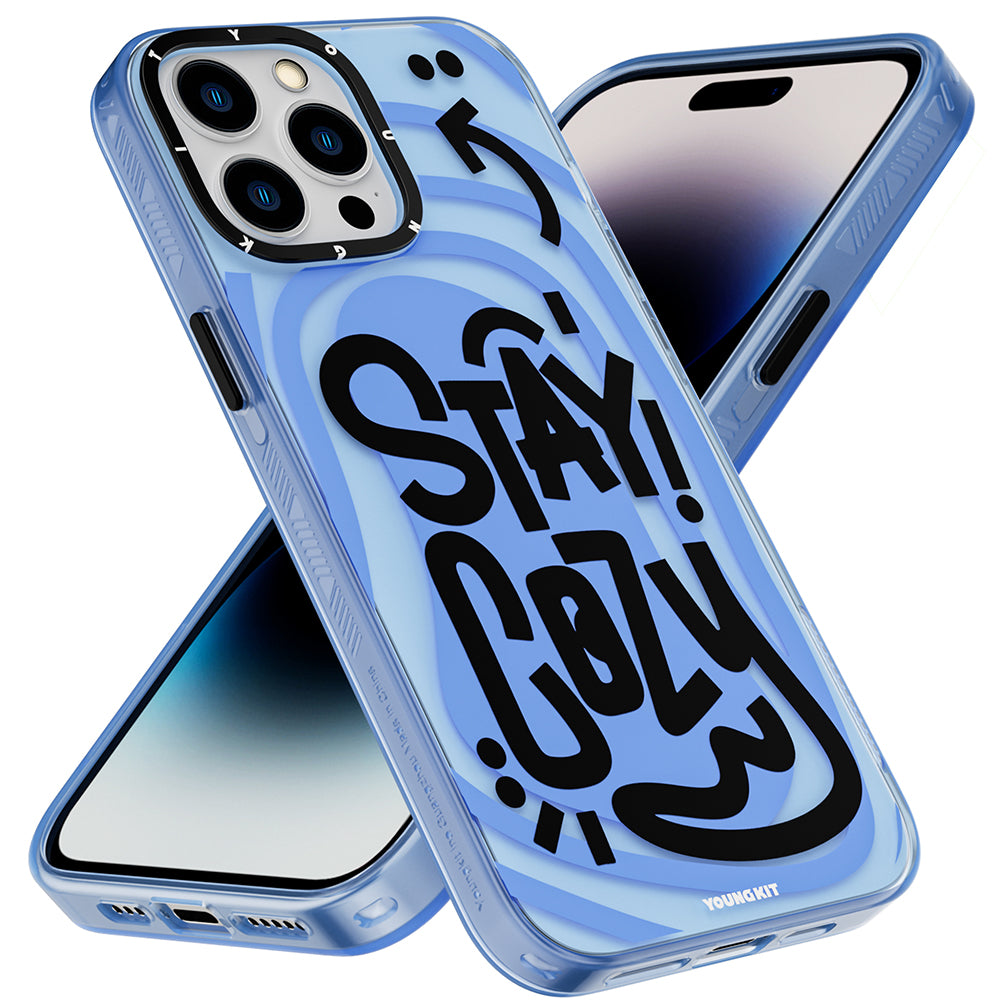 iPhone 14 Pro Kılıf Mutlu Mod Figürlü YoungKit Happy Mood Serisi Kapak