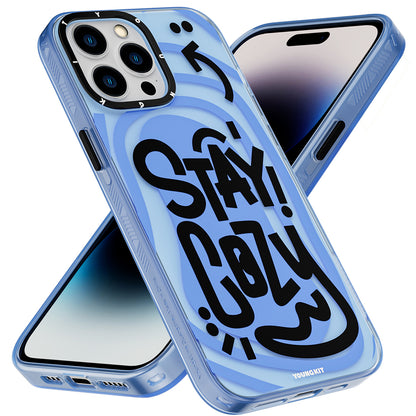 iPhone 14 Pro Kılıf Mutlu Mod Figürlü YoungKit Happy Mood Serisi Kapak