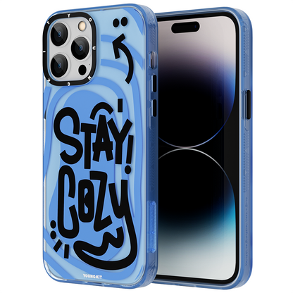 iPhone 14 Pro Kılıf Mutlu Mod Figürlü YoungKit Happy Mood Serisi Kapak