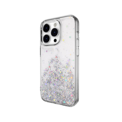 iPhone 14 Pro Kılıf Parlayan Simli Şeffaf Lisanslı Switcheasy Starfield Kapak
