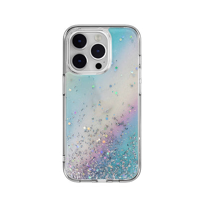 iPhone 14 Pro Kılıf Parlayan Simli Şeffaf Lisanslı Switcheasy Starfield Kapak