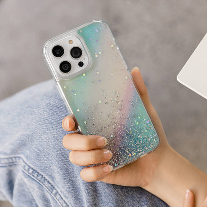 iPhone 14 Pro Kılıf Parlayan Simli Şeffaf Lisanslı Switcheasy Starfield Kapak