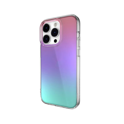 iPhone 14 Pro Kılıf Renk Geçişli Kenarları Şeffaf Tasarımlı Lisanslı Switcheasy Crush Plus Kapak