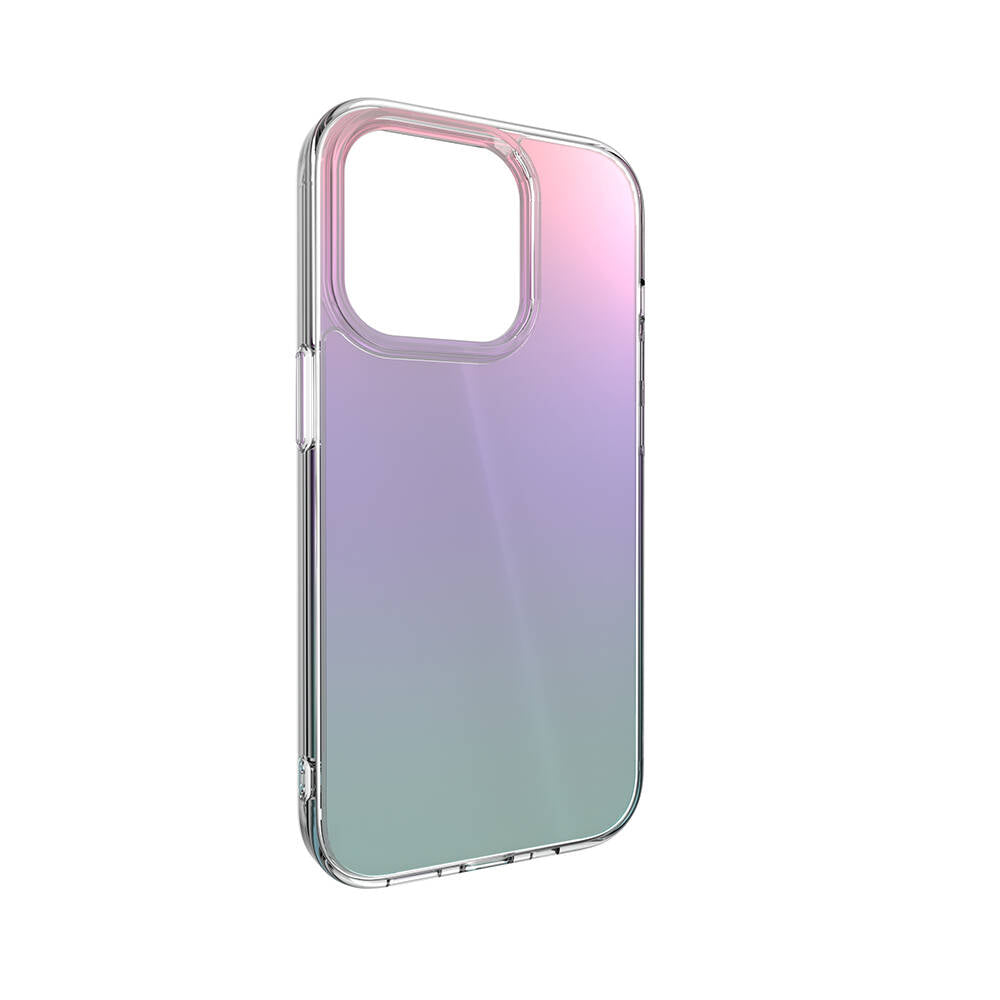 iPhone 14 Pro Kılıf Renk Geçişli Kenarları Şeffaf Tasarımlı Lisanslı Switcheasy Crush Plus Kapak