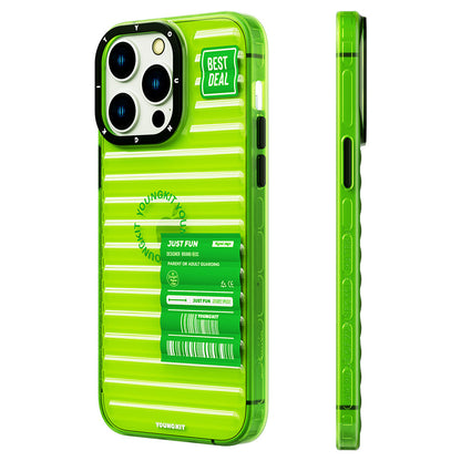 iPhone 14 Pro Kılıf Şeffaf Renkli Tasarım YoungKit Fluorite Serisi Kapak