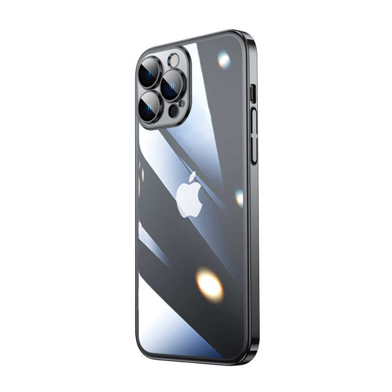 Apple iPhone 14 Pro Kılıf Sert PC Renkli Çerçeveli Zore Riksos Kapak