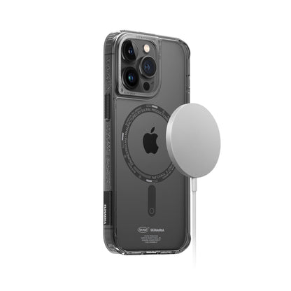 iPhone 14 Pro Kılıf SkinArma Şeffaf Airbag Tasarımlı M-safe Şarj Özellikli Saido Kapak